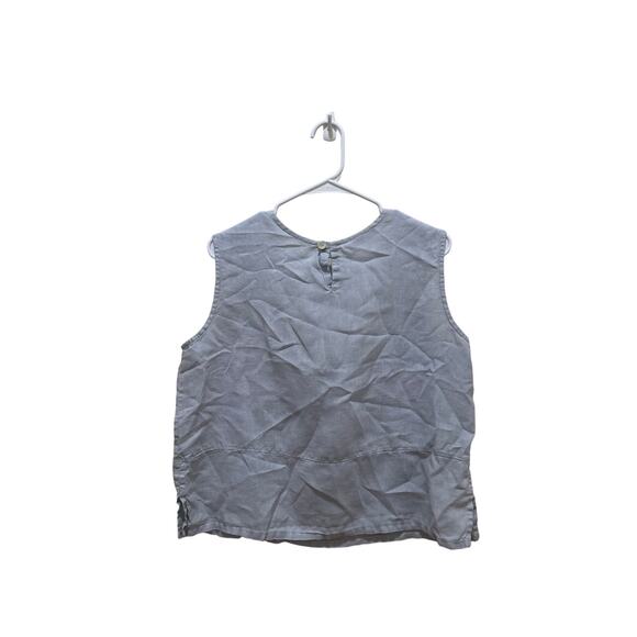 Bryn Walker Sz m Linen Tank top Blouse Light Blue Women's Top - Tint Tag Hole - Picture 1 of 8